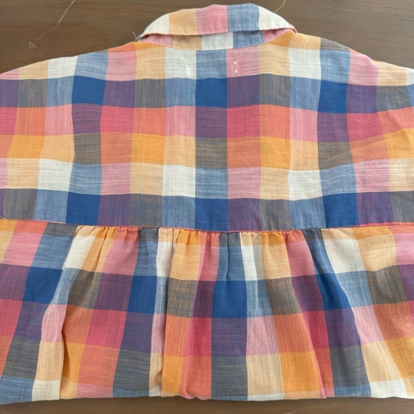 Madewell Hilltop Shirt in Rainbow Check Plaid Fall - Picture 6 of 10